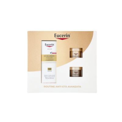 EUCERIN XMAS ANTI AGE PACK ELASTICITY 3D SERUM MINI 2025 1 HYALURON FILLER SIERO 3D 30ML+1 HYALURON FILLER CREMA SPF30 20 ML+1 HYALURON FILLER NIGHT CREAM 20 ML - fitfarma.it