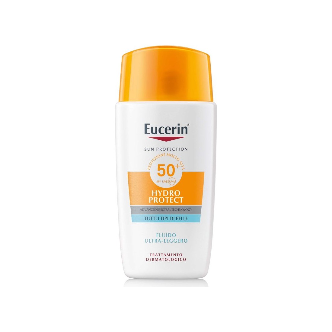 EUCERIN SUN FACE HYDRO PROTECT FLUIDO ULTRA LEGGERO SPF50+ 50 ML - fitfarma.it