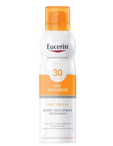 EUCERIN SUN SPRAY TOCCO SECCO SPF30 200 ML - fitfarma.it