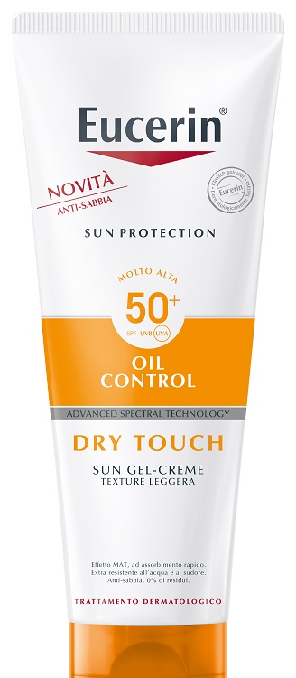 EUCERIN SUN PROTECTION OIL CONTROL DRY TOUCH SPF 50+ SUN GEL CREME 200 ML - fitfarma.it
