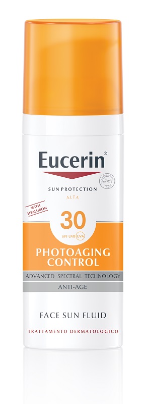 EUCERIN SUN PROTECTION SPF 30 PHOTOAGING CONTROL FACE SUN FLUID ANTI AGE 50 ML - fitfarma.it