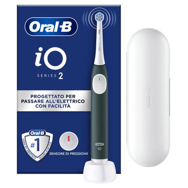 ORALB IO2 SPAZZOLINO ELETTRICO SERIES FOREST GREEN + TRAVEL CASE - fitfarma.it