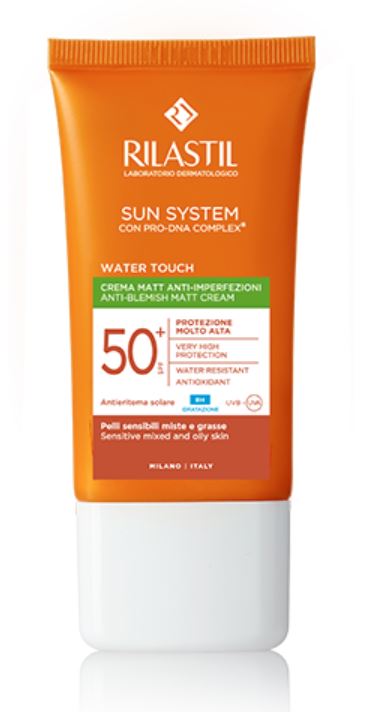 RILASTIL SUN SYSTEM WATER TOUCH MAT CREMA SPF50+ 50 ML - fitfarma.it