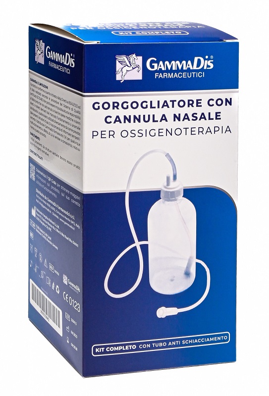 GORGOGLIATORE PER OSSIGENOTERAPIA CON OCCHIALE + CANNULA NASALE - fitfarma.it