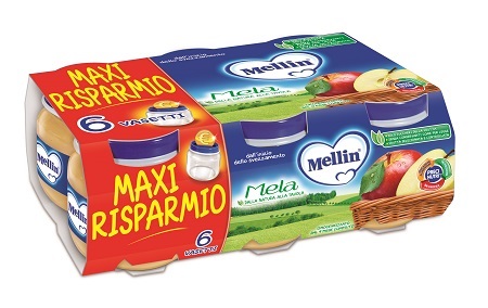 MELLIN OMOGENEIZZATO MELA 100 G 6 PEZZI - fitfarma.it