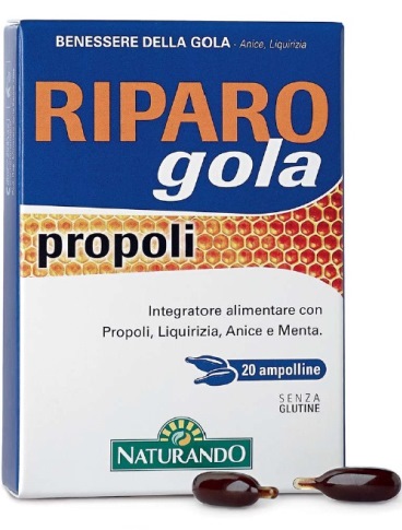 RIPARO GOLA PROPOLI 20 AMPOLLE BEVIBILI - fitfarma.it