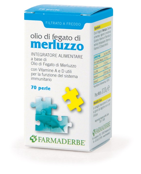 OLIO DI FEGATO DI MERLUZZO 70 PERLE - fitfarma.it