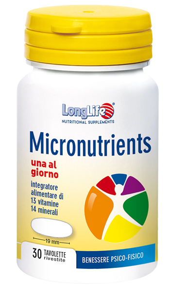 LONGLIFE MICRONUTRIENTS 30 TAVOLETTE - fitfarma.it