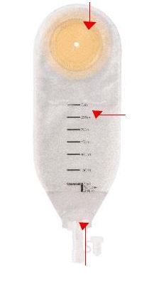 SACCA PER DRENAGGIO DELLE FERITE STERILE COLOPLAST CAPACITA' MIDI 300ML 10 PEZZI ARTICOLO 2215 - fitfarma.it