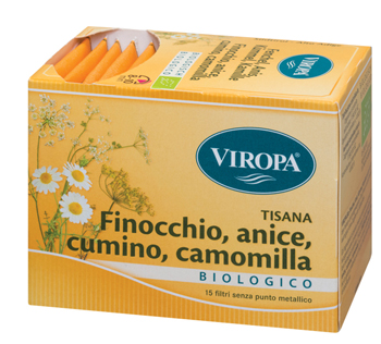 VIROPA FINOCCHIO/CUMINO/ANICE/CAMOMILLA BIO 15 BUSTINE - fitfarma.it