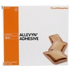 MEDICAZIONE IDROCELLULARE ADESIVA STERILE ALLEVYN ADHESIVE ALTAMENTE ASSORBENTE IN SCHIUMA DI POLIURETANO A STRUTTURA TRISTRATIFICATA 12,5X12,5CM 3 PEZZI - fitfarma.it