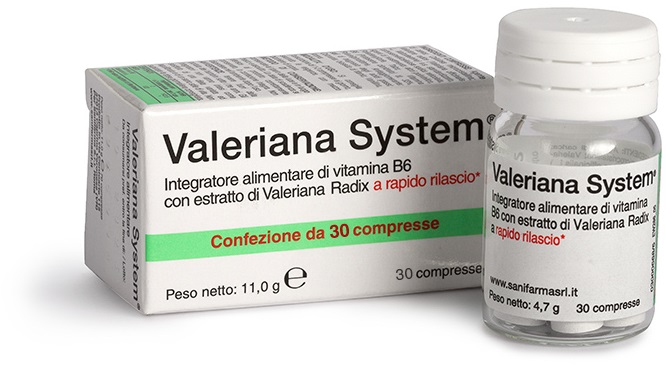 VALERIANA SYSTEM 30 COMPRESSE - fitfarma.it