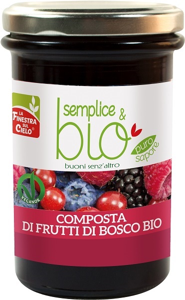 COMPOSTA DI FRUTTI DI BOSCO CON POLPA DI MELA BIO 320 G - fitfarma.it