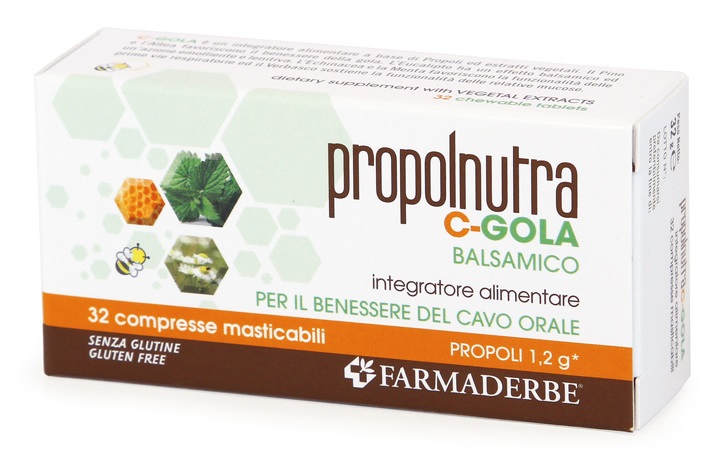 PROPOLNUTRA C GOLA 32 COMPRESSE - fitfarma.it