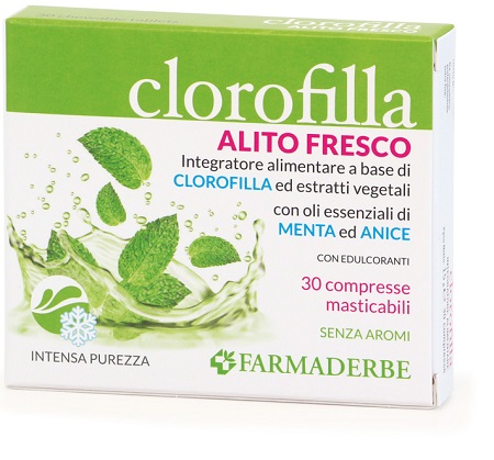 CLOROFILLA BREATH PURIFING 30 COMPRESSE MASTICABILI - fitfarma.it