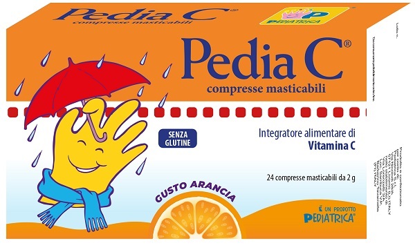 PEDIA C ARANCIA 24 COMPRESSE MASTICABILI - fitfarma.it
