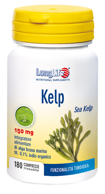 LONGLIFE KELP ALGA BRUNA 180 COMPRESSE - fitfarma.it