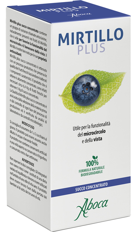 MIRTILLO PLUS SUCCO CONCENTRATO 100 ML - fitfarma.it