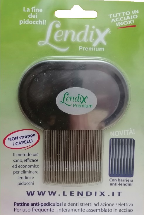 LENDIX PETTINE PREMIUM ANTIPIDOCCHI IN ACCIAIO - fitfarma.it
