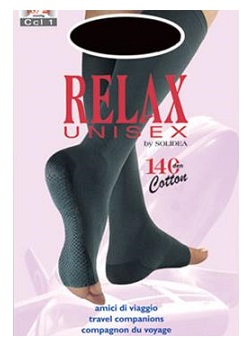RELAX UNISEX 140 GAMBALETTO COTTON PUNTA APERTA NATUR 2 M - fitfarma.it