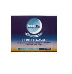 CEROTTO NASALE SNOREEZE CLASSICO LARGE 10 PEZZI - fitfarma.it