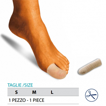 ORIONE OK PED G105 CAPPUCCIO PROTEGGI DITA GEL POLIMERO RIVESTITO TESSUTO S 1 PEZZO - fitfarma.it