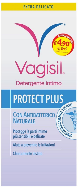 VAGISIL DETERGENTE INTIMO PROTECT PLUS 250 ML - fitfarma.it
