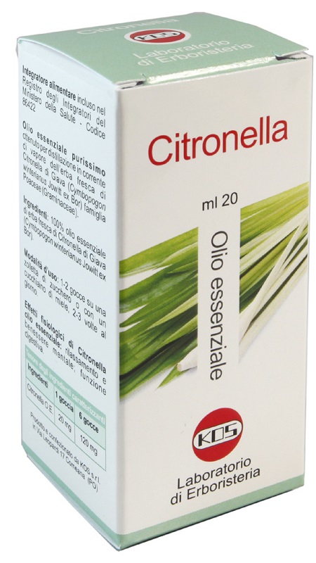 CITRONELLA OLIO ESSENZIALE 20 ML - fitfarma.it
