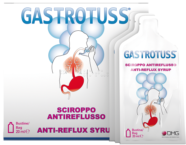 SCIROPPO ANTIREFLUSSO GASTROTUSS 25 BUSTINE MONODOSE 20 ML - fitfarma.it