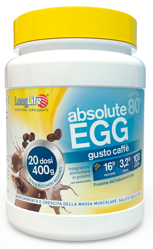 LONGLIFE ABSOLUTE EGG CAFFE' 400 G - fitfarma.it
