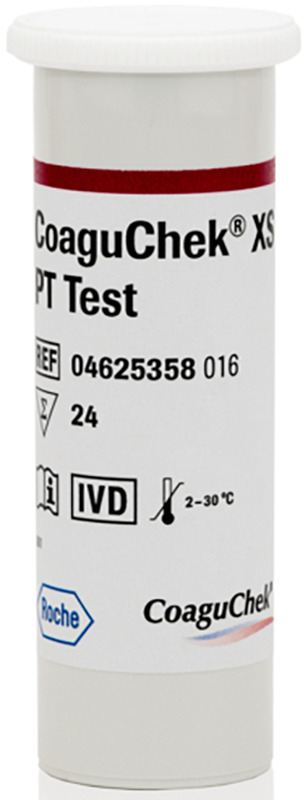 STRISCE REATTIVE PER DISPOSITIVO AUTODIAGNOSTICO COAGUCHEK XS PT TEST 24 PEZZI - fitfarma.it