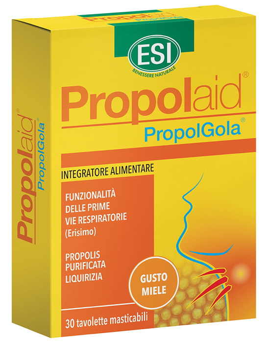 ESI PROPOLAID PROPOLGOLA MIELE 30 TAVOLETTE - fitfarma.it