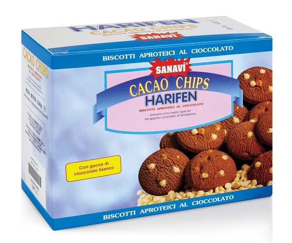 HARIFEN CHIPS CACAO BIANCO 150 G - fitfarma.it