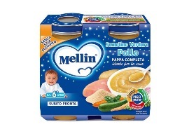 MELLIN BABY CENA COMPLETA POLLO VERDURE 2 PEZZI 200 G - fitfarma.it