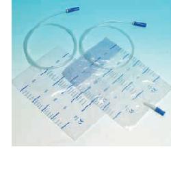 SACCA RACCOLTA URINA DA LETTO IN PVC NON STERILE VOLUME 2 LITRI TUBO LUNGHEZZA 90 CM CON SCARICO E VALVOLA ANTIREFLUSSO 30 PEZZI - fitfarma.it