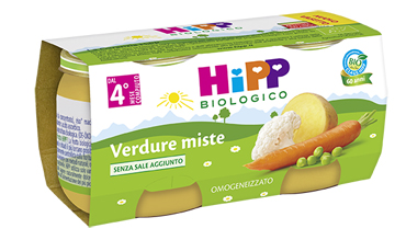 HIPP BIO HIPP BIO OMOGENEIZZATO VERDURE MISTE 2X80 G - fitfarma.it