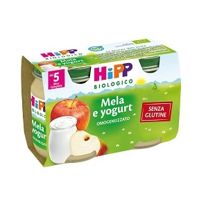 HIPP BIO HIPP BIO OMOGENEIZZATO MELA YOGURT 2X125 G - fitfarma.it
