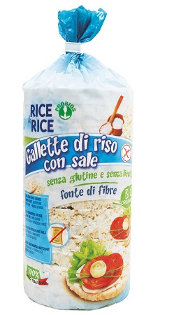 RICE&RICE GALLETTE DI RISO CON SALE SENZA LIEVITO 100 G - fitfarma.it
