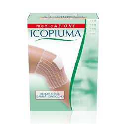 BENDA ICOPIUMA A COMPRESSIONE FISIOLOGICA PER GAMBA E GINOCCHIO CAL 5 1 PEZZO - fitfarma.it