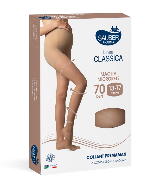 SAUBER COLLANT PREMAMAN 140 DENARI MAGLIA MICRORETE NEUTRO BEIGE 2 LINEA CLASSICA - fitfarma.it