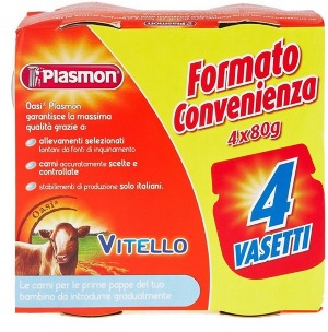 PLASMON OMOGENEIZZATO VITELLO 4 X 80 G - fitfarma.it