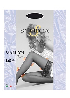 MARILYN 140 SHEER CALZA AUTOREGGENTE CAMEL 4 - fitfarma.it