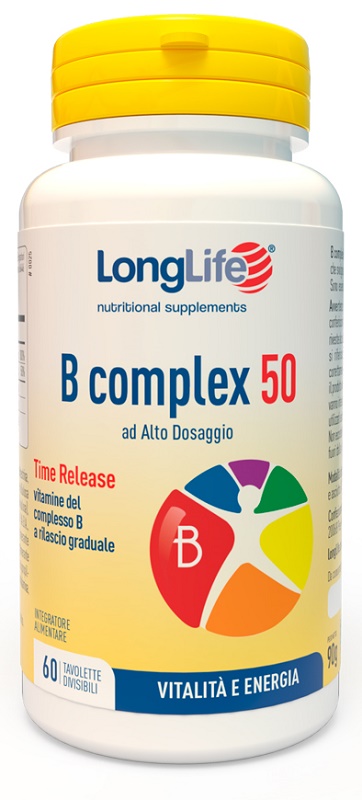 LONGLIFE B COMPLEX 50 T/R 60 TAVOLETTE - fitfarma.it