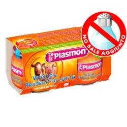 PLASMON OMOGENEIZZATO VITELLO PROSCIUTTO COTTO 80 G X 2 PEZZI - fitfarma.it