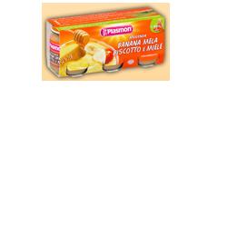 PLASMON OMOGENEIZZATO BANANA/MELA/BISCOTTI/MIELE 120 G X 3 PEZZI - fitfarma.it