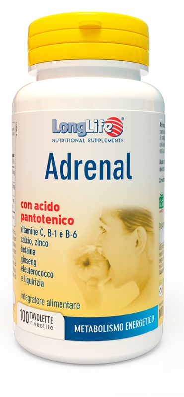 LONGLIFE ADRENAL 100 TAVOLETTE MASTICABILI RIVESTITE - fitfarma.it