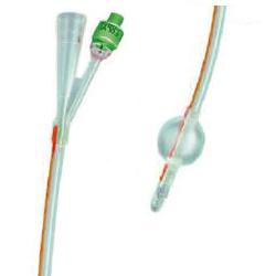 CATETERE FOLEY IN SILICONE TRASPARENTE A 2 VIE CON PALLONCINO 5-10ML DIAMETRO CH20 6,66MM LUNGHEZZA 40CM - fitfarma.it