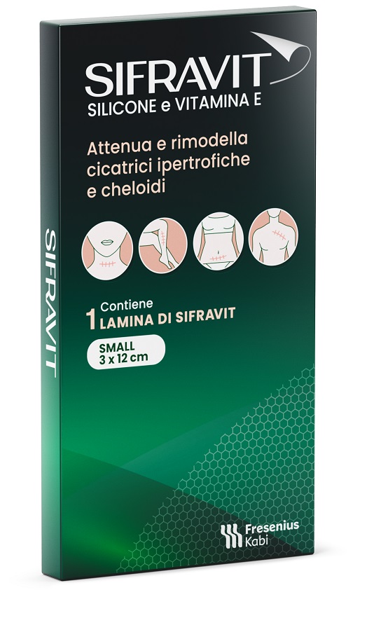SIFRAVIT PLACCA SILICONE 3X12 CM SMALL 1 PEZZO - fitfarma.it