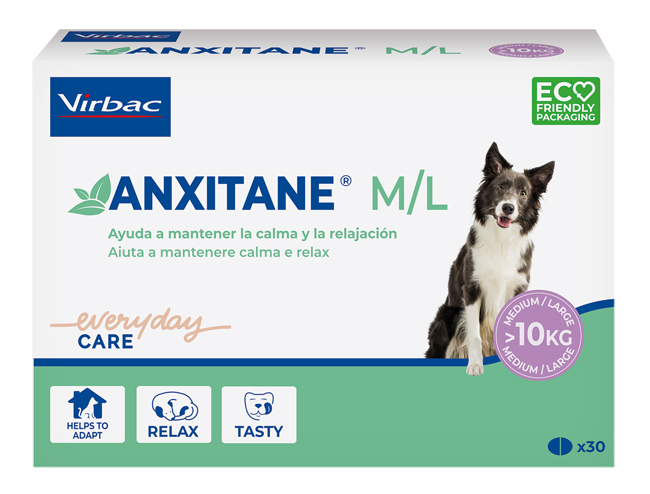 ANXITANE M/L SUPPLEMENTO NUTRIZIONALE SCATOLA 30 COMPRESSE APPETIBILI - fitfarma.it
