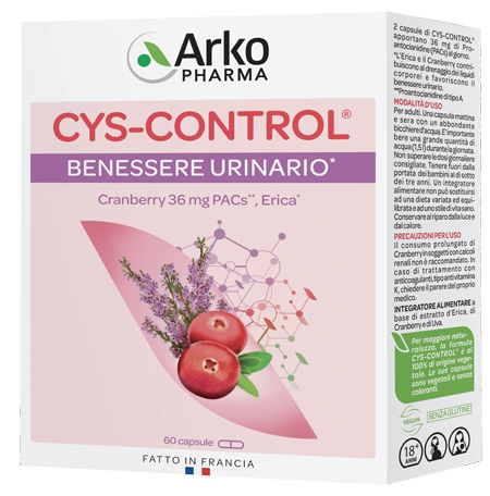 CYS CONTROL 60 CAPSULE CON ERICA - fitfarma.it
